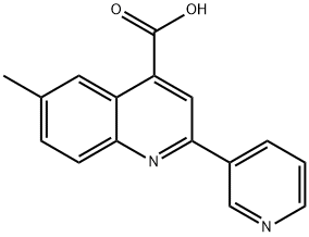 6-甲基-2-吡啶-3-基-喹啉-4-羧酸 结构式