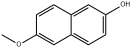 6-甲氧基-2-萘酚 结构式