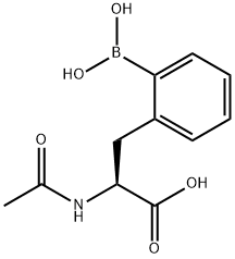 2-Acetylamino-3-(o-boronophenyl)propionic acid 结构式
