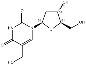 5-羟甲基脱氧尿苷, 5116-24-5, 结构式