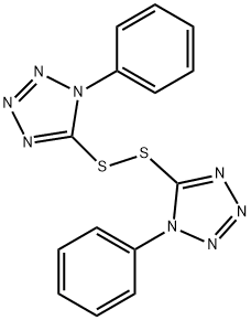 5,5'-Dithiobis(1-phenyl-1H-tetrazole) Structure