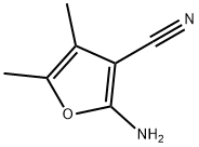 2-氨基-4,5-二甲基-3-呋喃甲腈, 5117-88-4, 结构式