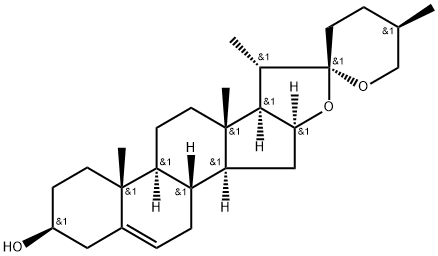 薯蓣皂素, 512-04-9, 结构式