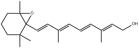 5,6-monoepoxy vitamin A, 512-39-0, 结构式
