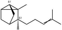 Tricyclo2.2.1.02,6heptane, 1,7-dimethyl-7-(4-methyl-3-pentenyl)-, (-)- 结构式