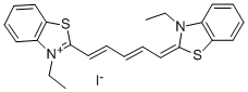 3,3'-二乙基硫二碳碘化氰 结构式
