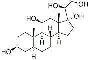 Allopregnane-3B,11B,17ALPHA,20B-21-pentol 结构式