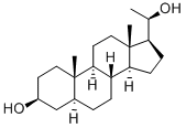 3β，20β-二羟基-5α-孕烯, 516-53-0, 结构式