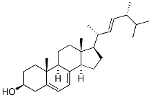 (22E)-5α-Ergosta-7,9(11),22-trien-3β-ol 结构式