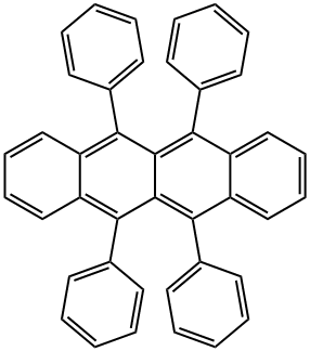 红荧烯 结构式
