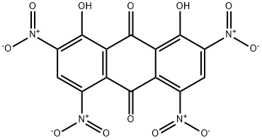 1,8-二羟基-2,4,5,7-四硝基蒽醌 结构式