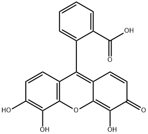2-(4,5,6-TRIHYDROXY-3-OXO-3H-XANTHEN-9-YL)-BENZOIC ACID 结构式