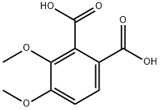 3,4-ジメトキシ-1,2-ベンゼンジカルボン酸 化学構造式