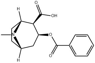 苯甲醯艾克寧 结构式