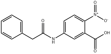 3-苯乙酰氨基-6-硝基苯甲酸 结构式