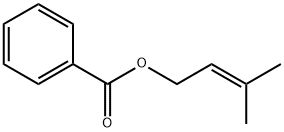 苯甲酸3-甲基-2-丁烯酯 结构式