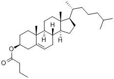 胆固醇丁酸酯, 521-13-1, 结构式