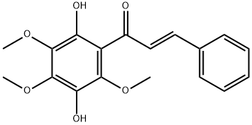 2',5'-二羟基-3',4',6'-三甲氧基查尔酮 结构式