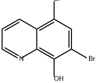 5,7-二溴-8-羟基喹啉 结构式