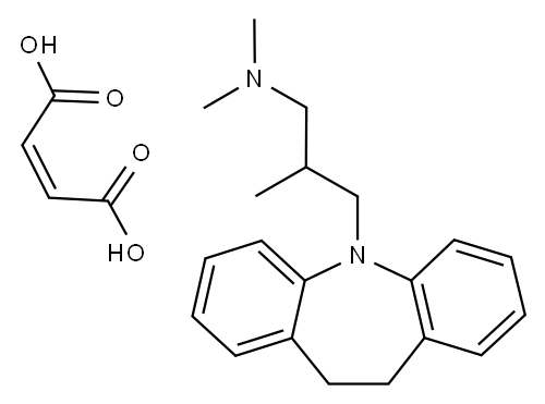 马来酸三甲丙咪嗪 结构式