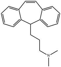 5-[3-(Dimethylamino)propyl]-5H-dibenzo[a,d]cycloheptene 结构式