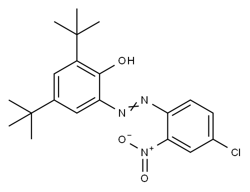4,6-Di(tert-butyl)-2-[(4-chloro-2-nitrophenyl)azo]phenol Structure