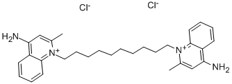 地喹氯铵, 522-51-0, 结构式