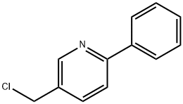 5-(氯甲基)-2-苯基吡啶, 5229-40-3, 结构式