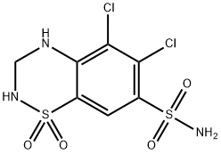 5 - 氯氢氯噻嗪, 5233-42-1, 结构式