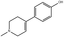 苯酚,对-(1,2,3,6-四氢-1-甲基-4-吡啶基)- 结构式