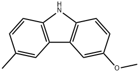 6-methoxy-3-methyl-9H-carbazole 结构式