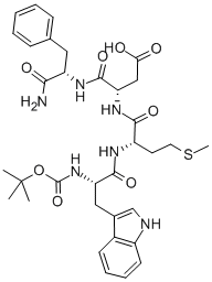 叔丁氧羰基-色氨酰-蛋氨酰-天冬氨酰-苯丙氨酰胺	, 5235-21-2, 结构式