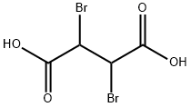 (2R,3S)-2,3-ジブロモこはく酸 化学構造式