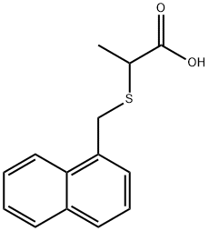 2-(1-萘基甲基硫代)丙酸	, 5261-46-1, 结构式