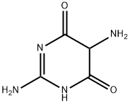 2,5-ジアミノ-4,6-ジヒドロキシピリミジン 化学構造式