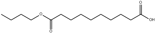 Decanedioic acid hydrogen 1-butyl ester 结构式