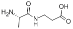 L-丙氨酰-BETA-丙氨酸 结构式
