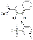 calcium 3-hydroxy-4-[(4-methyl-2-sulphonatophenyl)azo]-2-naphthoate 结构式