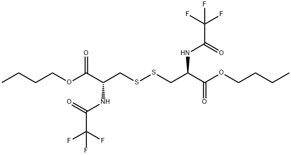 N,N'-Bis(trifluoroacetyl)-L-cystine dibutyl ester 结构式