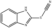 Thiocyanic acid, 1H-benzimidazol-2-yl ester (9CI) 结构式