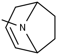 8-甲基-8-氮杂双环[3.2.1]辛-3-烯, 529-18-0, 结构式