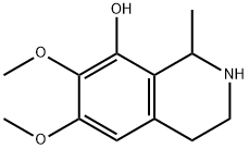 [R,(-)]-1,2,3,4-Tetrahydro-6,7-dimethoxy-1-methylisoquinolin-8-ol 结构式