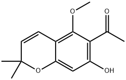 1-(7-Hydroxy-5-methoxy-2,2-dimethyl-2H-chromen-6-yl)ethanone 结构式