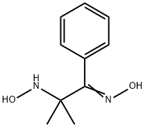 2-(HYDROXYAMINO)-2-METHYL-1-PHENYLPROPAN-1-ONE OXIME 结构式