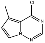 4-クロロ-5-メチルピロロ[2,1-F][1,2,4]トリアジン 化学構造式