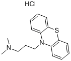 盐酸丙嗪, 53-60-1, 结构式