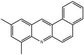 8,10-ジメチルベンゾ[a]アクリジン 化学構造式