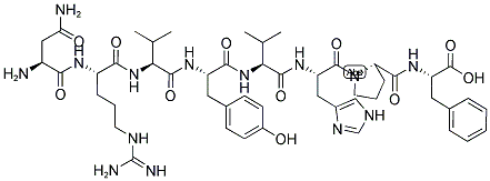 血管紧张素胺, 53-73-6, 结构式
