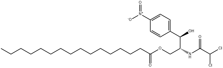 氯霉素棕榈酸酯, 530-43-8, 结构式