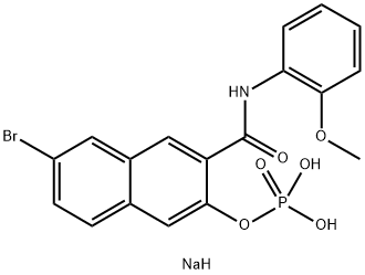 萘酚 AS-BI 磷酸二钠, 530-79-0, 结构式